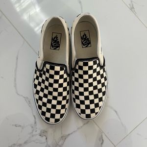 Vans skate slip on checkerboard shoe